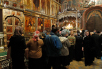 Патриаршее служение в Троице-Сергиевой лавре в канун дня памяти преподобного Сергия, игумена Радонежского