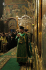 Slujirea Patriarhului Kiril în Lavra Sfintei Treimi în ajunul zilei de pomenire a Sfîntului Serghie, egumenului de Radonej