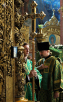 Патріарше служіння в Успенському соборі Троїце-Сергієвої лаври в день преставлення преподобного Сергія Радонезького