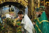 Патриаршее служение в Успенском соборе Троице-Сергиевой лавры в день преставления преподобного Сергия Радонежского