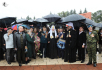 Vizita Patriarhului Kiril în Moldova. Depunerea o coroanei de flori la memorialul ostaşilor căzuţi pe câmpul de luptă pentru eliberarea Moldovei în timpul celui de-al Doilea război mondial