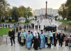 Vizita Patriarhului Kiril în eparhia de Kaliningrad. Slujba privegherii în catedrala episcopală din oraşul Kaliningrad în ajunul sărbătoriii Acoperământului Preasfintei Născătoare de Dumnezeu