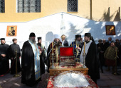Делегация Московского Патриархата приняла участие в открытии памятника русским воинам в греческом городе Александруполе