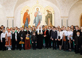 Святейший Патриарх Кирилл встретился со стипендиатами фонда «Новые имена»