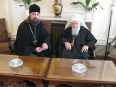 Preafericitul Patriarh Maxim al Bulgariei l-a primit în audienţă pe paroul Cetrului Patriarhal de Găzduire al Bisericii Ortodoxe Ruse