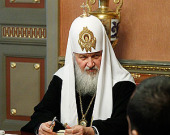 Святейший Патриарх Кирилл встретился с руководством Благотворительного фонда имени святителя Григория Богослова