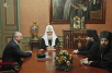 Întîlnirea Preafericitului Patriarh Kiril cu А.А. Кlişas - preşedintele companiei «Noriliskii nikeli»