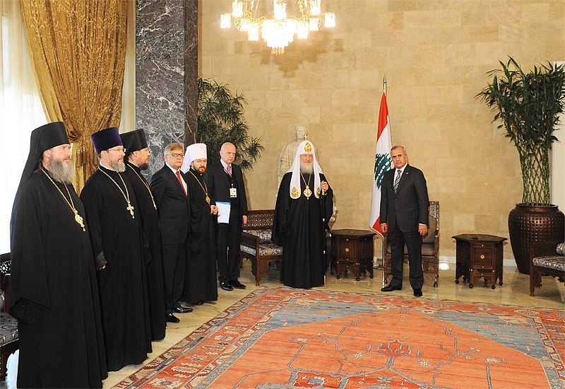 Vizita Patriarhului Kiril în Patriarhia Antiohiei, întâlnrea cu Preşedintele Libanului generalul Michel Nouhad Suleiman