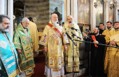 Întâistătătorii Bisericilor Ortodoxe din Antiohia şi Rusia au săvârşit Sfânta şi Dumnezeiasca Liturghie în Catedrala Adormirii Maicii Domnului din Damasc