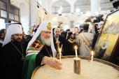 Preafericitul Patriarh Kiril a vizitat Catedrala Adormirii Maicii Domnului din oraşul Damasc