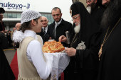 Întâistătătorul Bisericii Ortodoxe Georgiene a sosit la Moscova