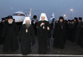 În aeroportul 'Vnukovo' a avut loc întâmpinarea Întâistătătorului Bisericii Ortodoxe a Plaiurilor Cehiei şi Slovaciei