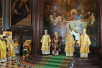 Божественна літургія в Храмі Христа Спасителя в день святкування 65-річчя Предстоятеля Руської Церкви