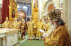 Божественна літургія в Храмі Христа Спасителя в день святкування 65-річчя Предстоятеля Руської Церкви