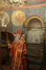 Sfânta şi Dumnezeiasca Liturghie în Catedrala Sfinţilor Voievozi ai Oştilor Cereşti din Kremlin în ziua de pomenire a Soborului Sfinţilor Arhangheli Mihail şi Gavriil