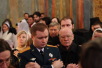 Sfânta şi Dumnezeiasca Liturghie în Catedrala Sfinţilor Voievozi ai Oştilor Cereşti din Kremlin în ziua de pomenire a Soborului Sfinţilor Arhangheli Mihail şi Gavriil