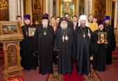 Şeful delegaţiei Bisericii Ortodoxe din Bulgaria mitropolitul Dometian de Vidin a vizitat Eparhia de Tula