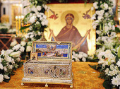 Завершилось пребывание в России великой христианской святыни — ковчега с Поясом Пресвятой Богородицы