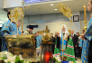 Молебен перед Поясом Пресвятой Богородицы в аэропорту Внуково