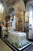 Панихида у гробницы приснопамятного Патриарха Алексия II в Богоявленском кафедральном соборе в третью годовщину со дня его кончины