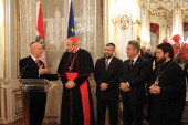 Mitropolitul Ilarion de Volokolamsk a sosit la Viena pentru a participa la o conferinţă interreligioasă dedicată problemelor de familie