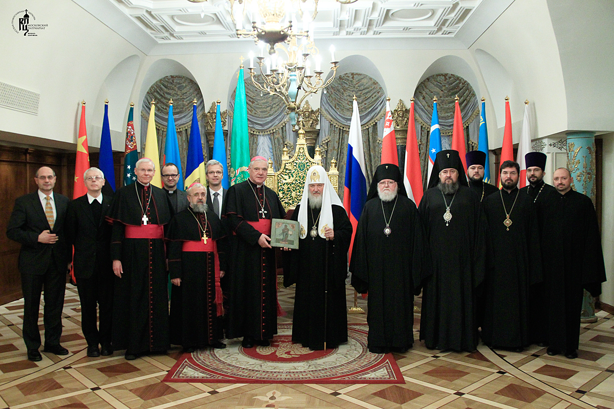 Встреча Святейшего Патриарха Кирилла с участниками VII богословских собеседований между Русской Православной Церковью и Немецкой епископской конференцией