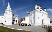 Митрополит Ювеналий возглавил торжества по случаю престольного праздника Введенского Владычнего монастыря в Серпухове