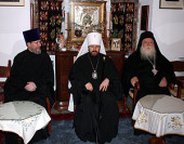 Продолжается паломничество митрополита Волоколамского Илариона на Святую Гору Афон