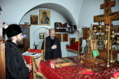 Митрополит Волоколамский Иларион посетил Русский Свято-Пантелеимонов монастырь на Святой Горе Афон