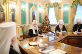 У Синодальній резиденції в Даниловому монастирі розпочалося чергове засідання Священного Синоду Руської Православної Церкви