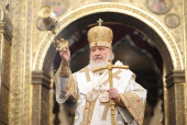 În Duminica de după Naşterea Domnului Întâistătătorul Bisericii Ruse a oficiat slujba Sfintei Liturghii în catedrala Adormirea Maicii Domnului din Kremlinul Moscovei