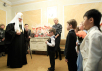 Bradul de Crăciun din Kremlin vizitat de Patriarh