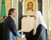Зустріч Святішого Патріарха Кирила з лідером грецької партії «Нова демократія» А. Самарасом