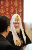 Встреча Святейшего Патриарха Кирилла с исполняющим обязанности Президента Молдовы М. Лупу