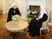 Preafericitul Patriarh Kiril s-a întâlnit cu Întâistătătorul Bisericii Ortodoxe Ruse din Străinătate