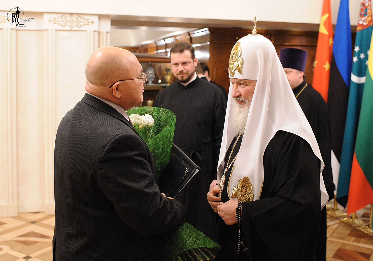 Прием по случаю третьей годовщины интронизации Святейшего Патриарха Кирилла