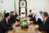 Зустріч Святішого Патріарха Кирила з Президентом Киргизії А.Ш. Атамбаєвим