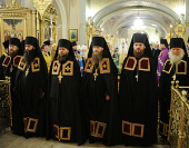A avut loc slujba de chemare a arhimandritului Ambrosie (Munteanu) în treapta de episcop de Neftekamsk, a arhimandritului Luca (Volcikov) în treapta de episcop de Iskitim, a arhimadritului Filip (Novikov) în treapta de episcop de Karasuk şi a arhimadritului Teodosie (Ceaşcin) în treapta de episcop de Kainsk