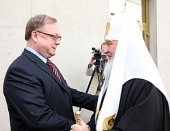 Felicitare Patriarhală adresată preşedintelui Curţii de Conturi a Federaţiei Ruse S.V. Stepaşin cu prilejul celei de-a 60 aniversări a naşterii