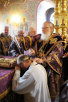 Slujire Patriarhală la schitul Ghetsimani cu hramul icoanei Maicii Domnului de la Cernigov al lavrei Sfânta Treime a cuviosului Serghie. Hirotonia arhimandritului Luca (Volcikov) în episcop de Iskitim