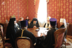 Întâlnirea Preafericitului Patriarh Kiril cu delegaţia Patriarhiei de la Ierusalim