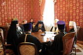 Preafericitul Patriarh Kiril a primit o delegaţie a Patriarhiei Ierusalimului