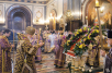Slujba de priveghere la catedrala Hristos Mântuitorul din ajunul duminicii Sfintei Cruci