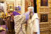 Slujire Patriarhală la catedrala Hristos Mântuitorul în duminica Sfintei Cruci. Hirotonia arhimandritului Serghie (Ivannikov) în episcop de Kamensk şi Alapaevsk