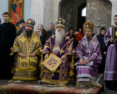 În ziua celei de-a 77-a aniversări a naşterii mitropolitul Filaret de Minsk şi Sluţk a săvârşit Liturghia Darurilor mai înainte sfinţite