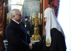 Святіший Патріарх Кирил зустрівся з президентом Всесвітнього баптистського альянсу пастором Джоном Аптоном Святіший Патріарх Кирил зустрівся з президентом Всесвітнього баптистського альянсу пастором Джоном Аптоном