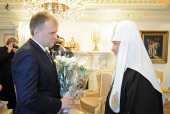 Відбулася зустріч Святішого Патріарха Кирила з Президентом Придністров'я Є.В. Шевчуком