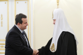 Святейший Патриарх Кирилл встретился с министром внутренних дел Сербии Ивицей Дачичем