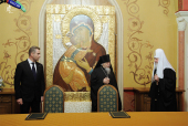 Semnarea acordului între Mediatorul pentru drepturile copilului pe lângă Preşedintele Rusiei şi Departamentul sinodal pentru caritate bisericească