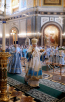 Slujba de priveghere în catedrala Hristos Mântuitorul în ajunul sărbătorii Bunei Vestiri